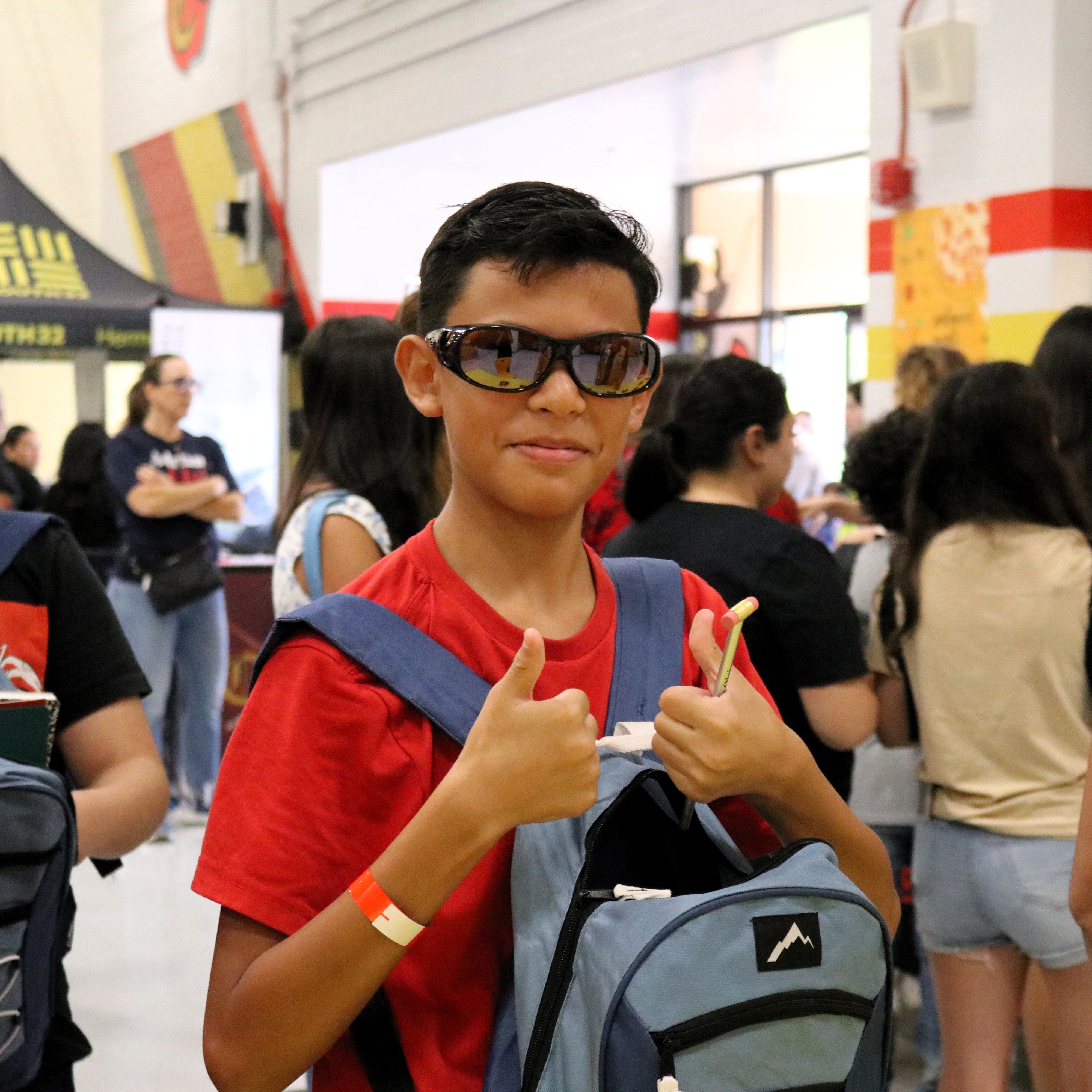 Students and faculty at the Back to School Blitz
