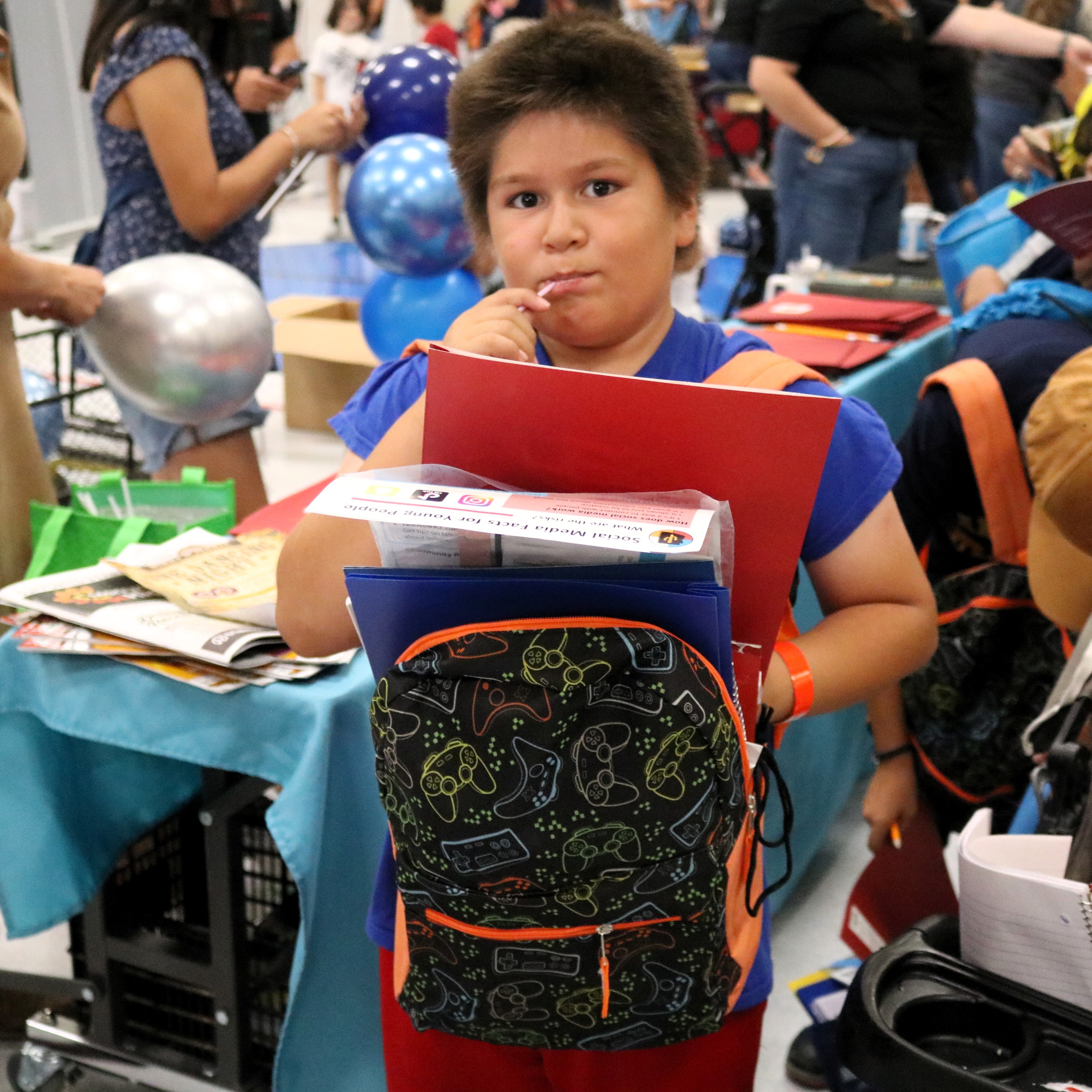 Students and faculty at the Back to School Blitz