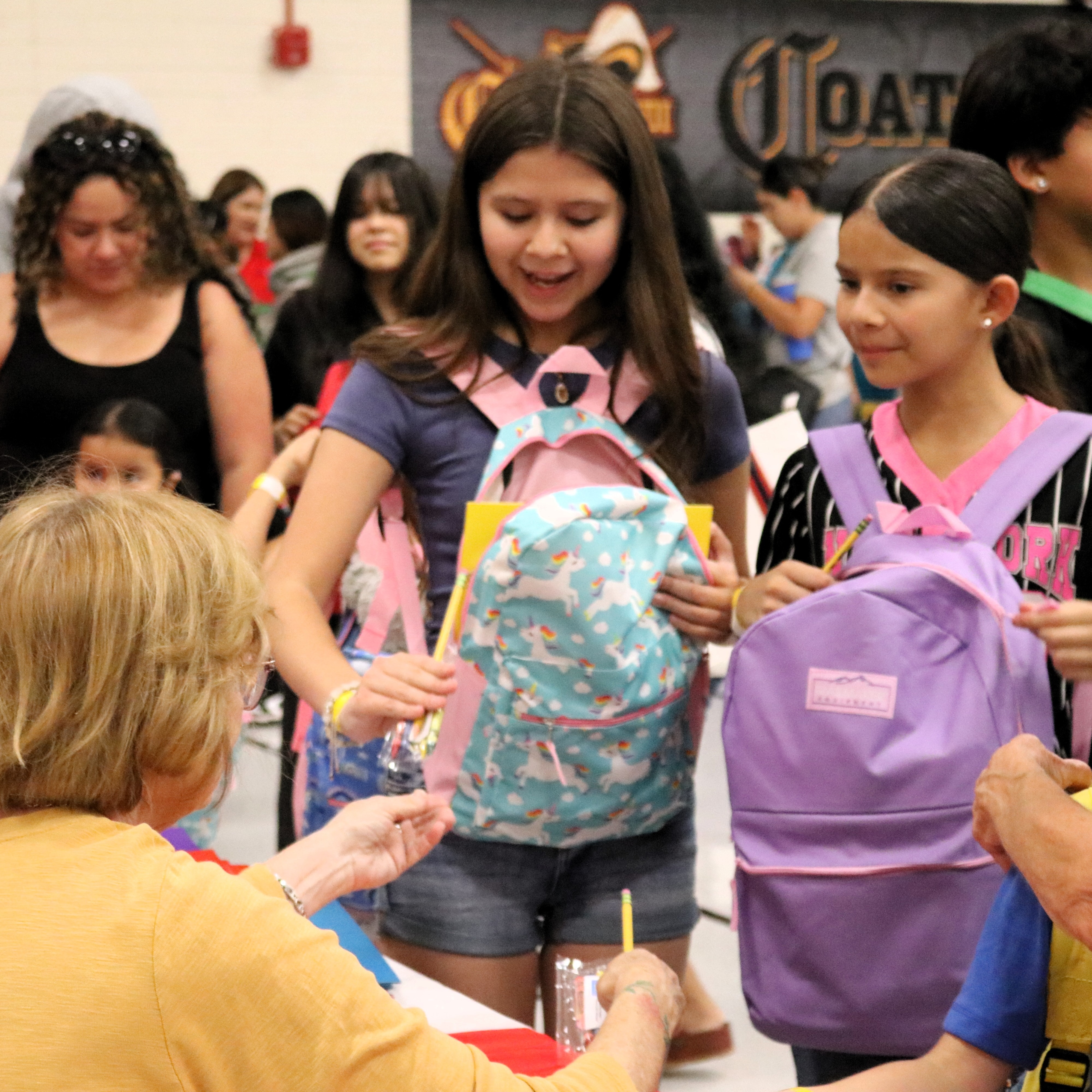 Students and faculty at the Back to School Blitz