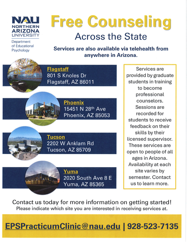 NAU COUNSELING RESOURCES