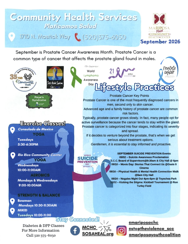 MCHC SEPTEMBER NEWSLETTER