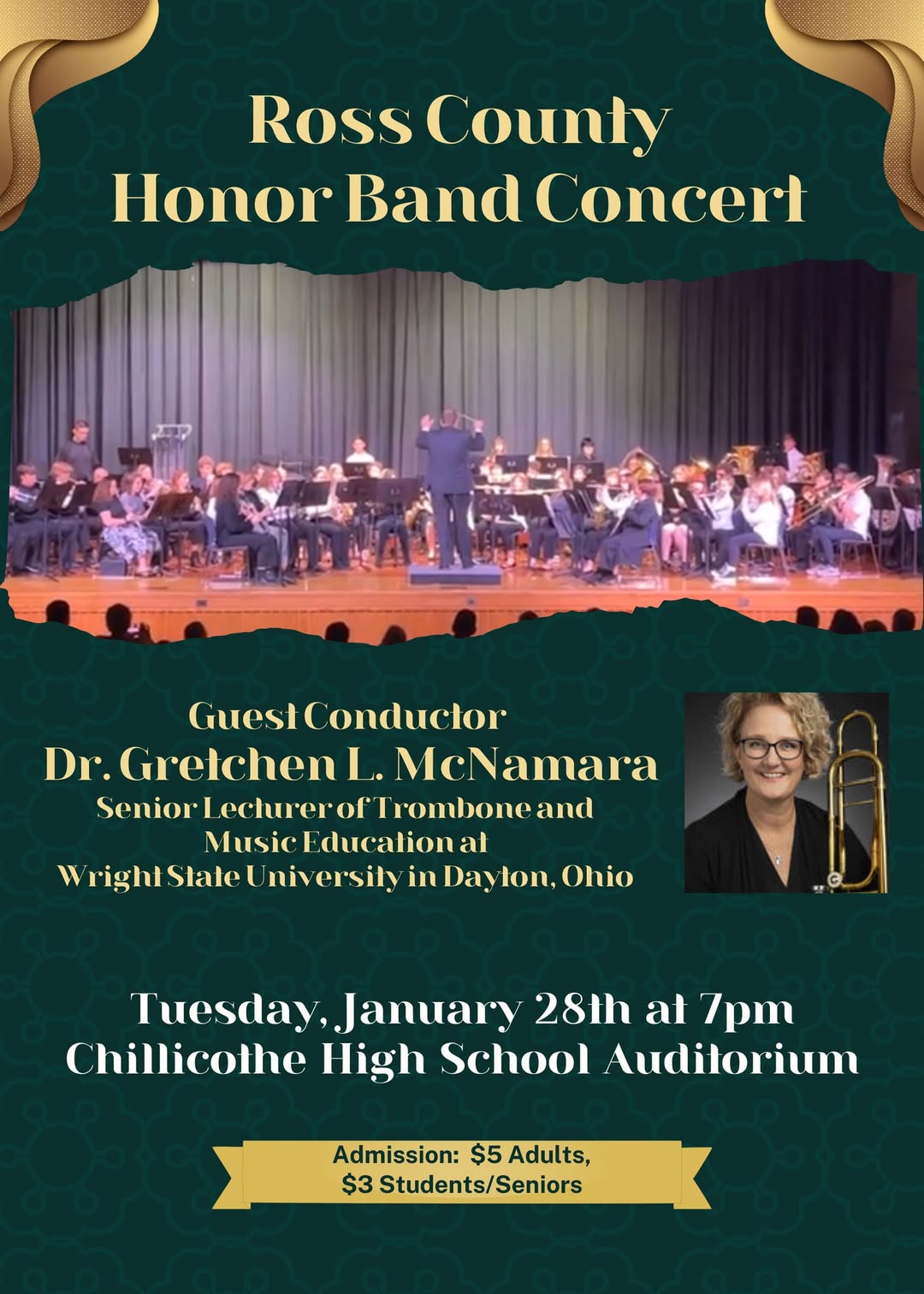 Ross County Honor Band Concert Poster