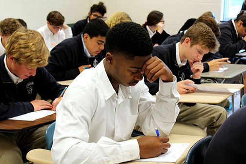 students in test