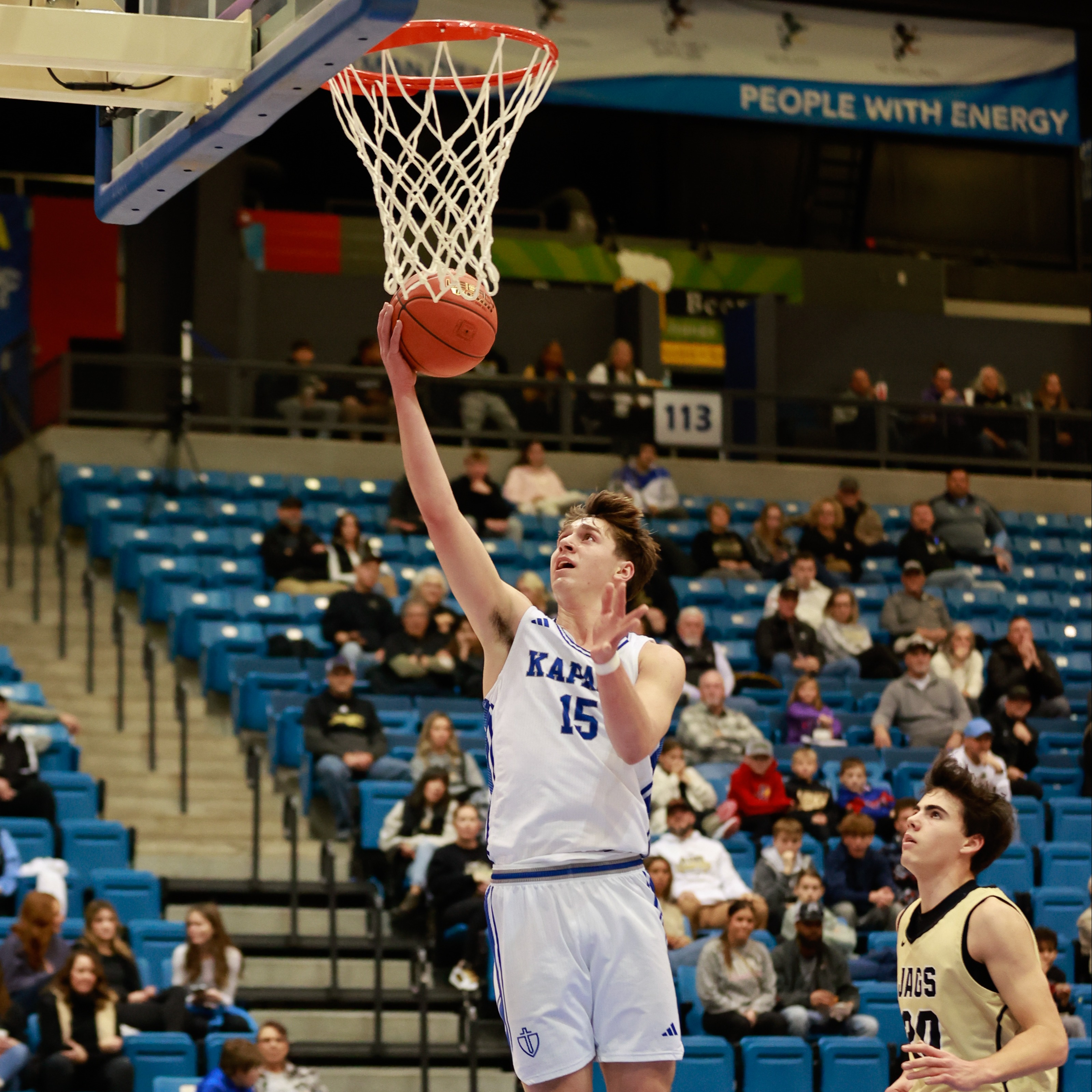 Boys Basketball Player Lay Up