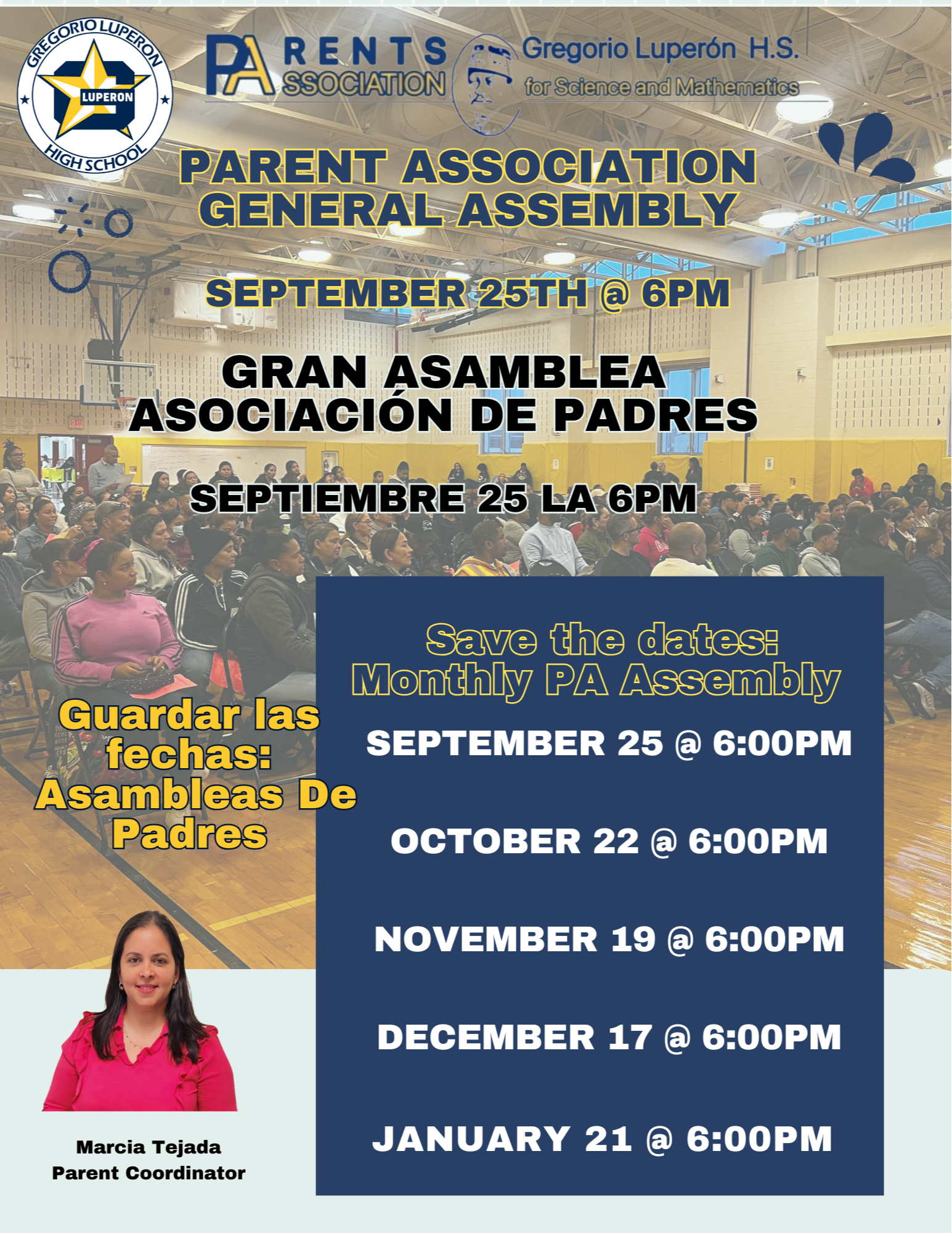 PA Meeting Schedule