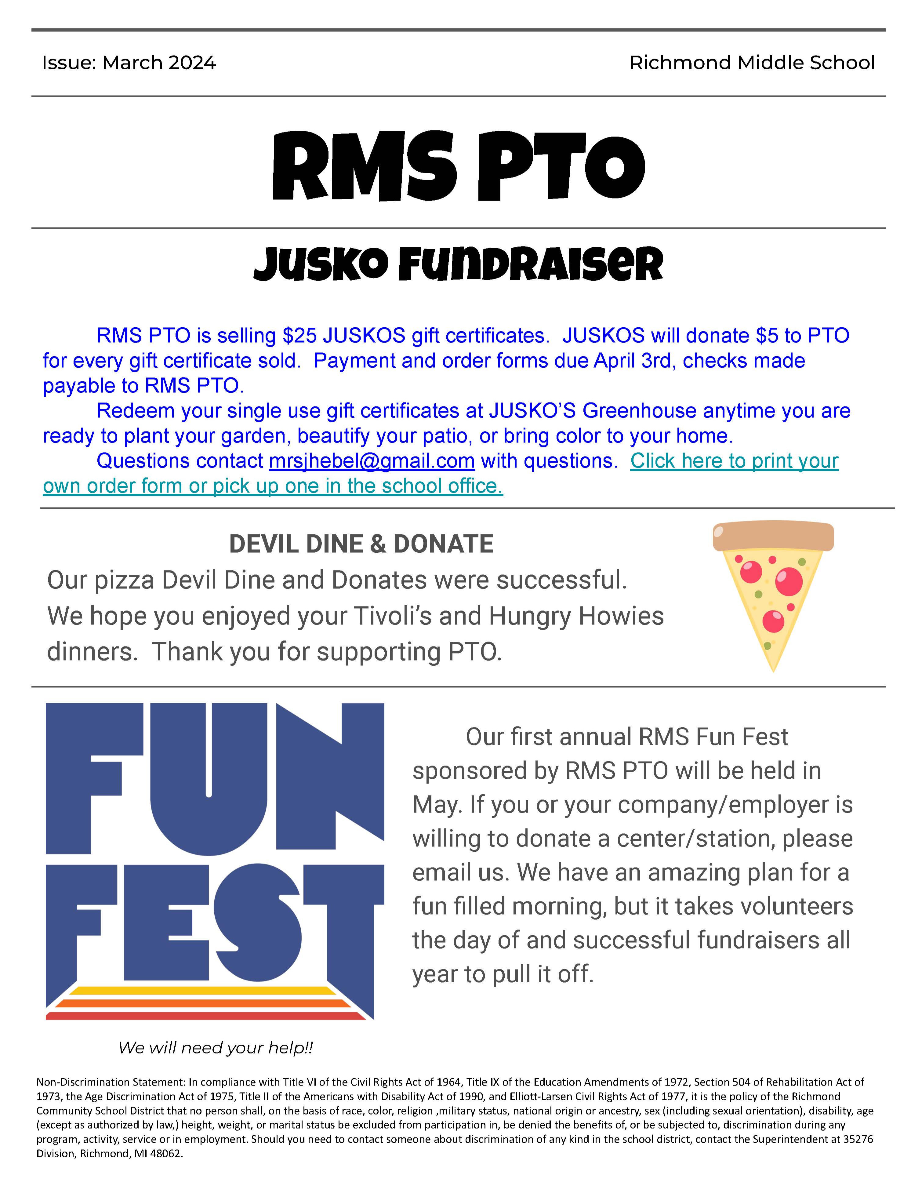 RMS PTO Newsletter Issue March 2024 - Page 2
