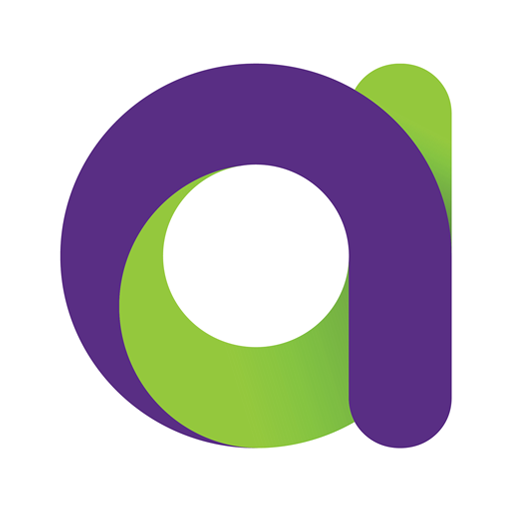 Purple/Green lowercase A