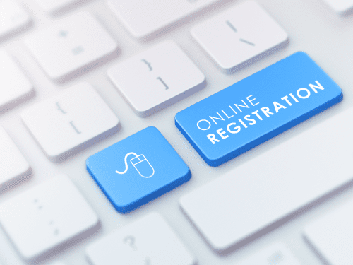registration button