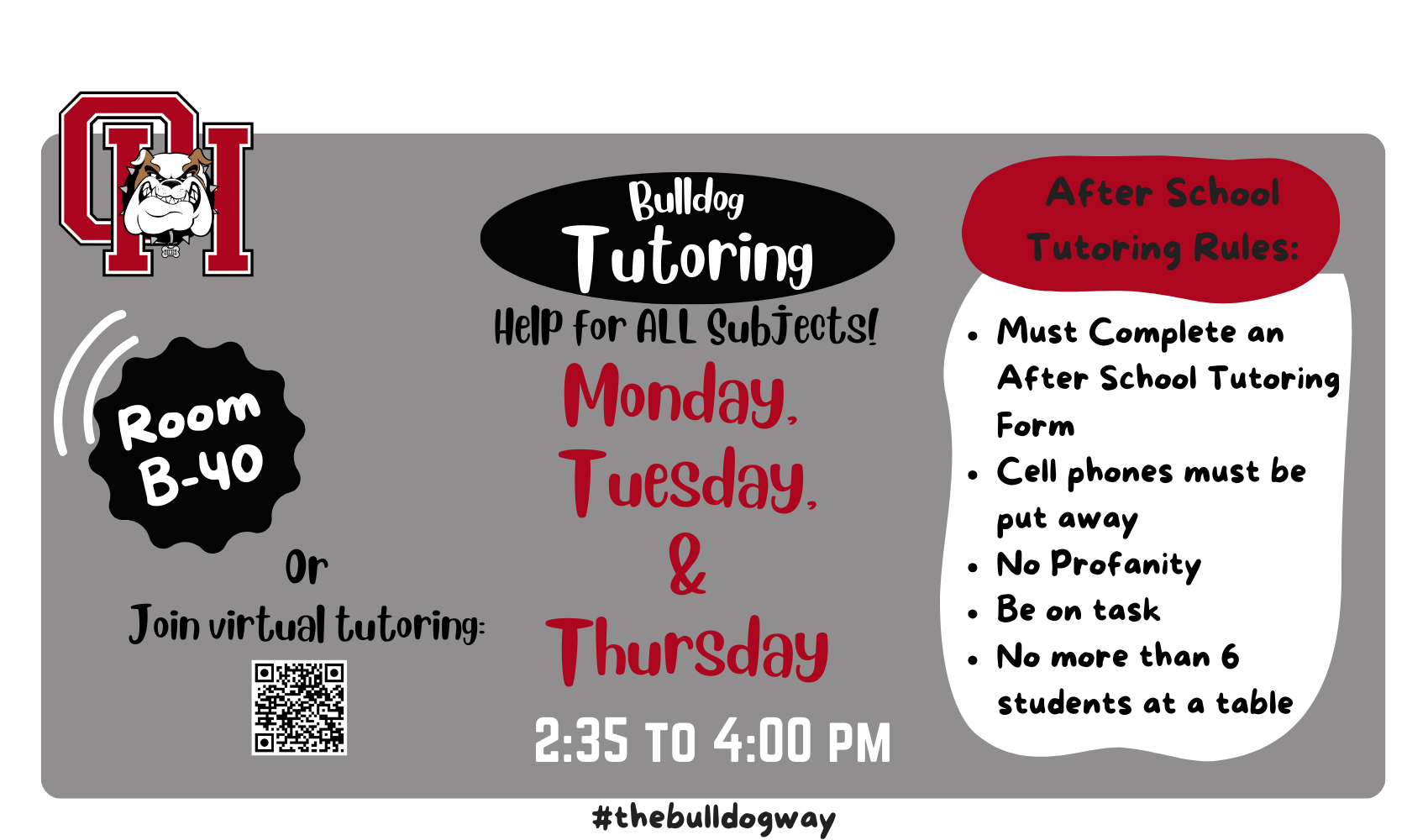 24-25 Bulldog Tutoring Flyer