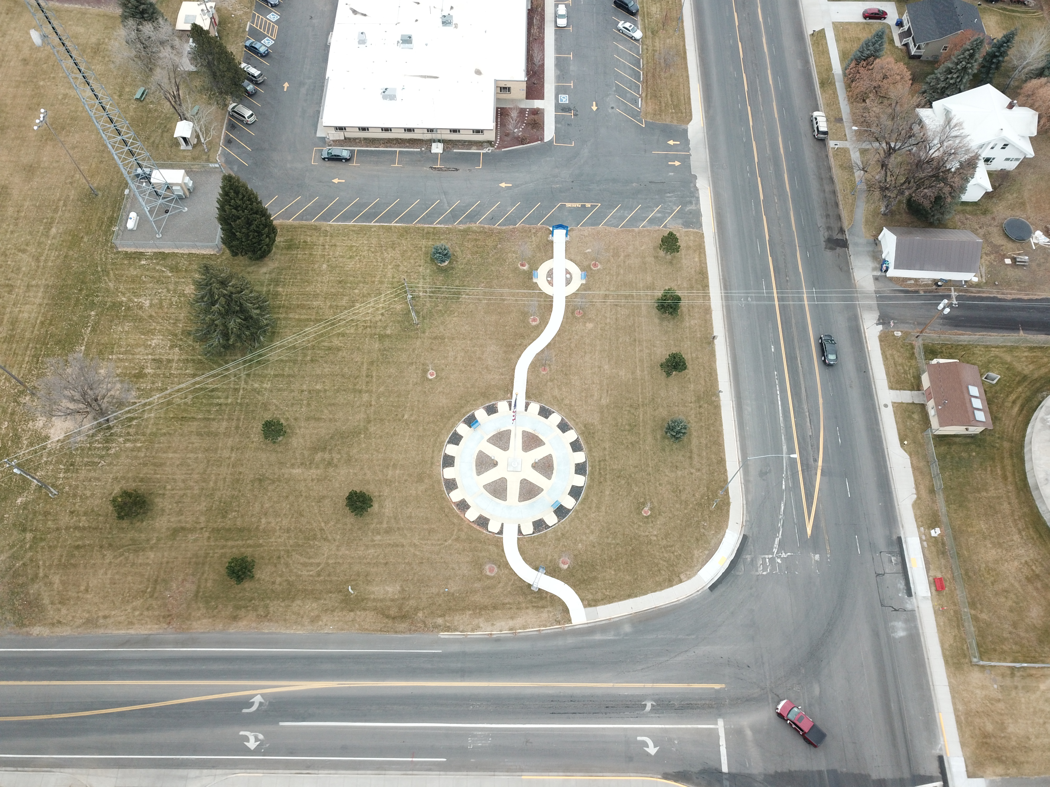 Airial view of Rotary Park