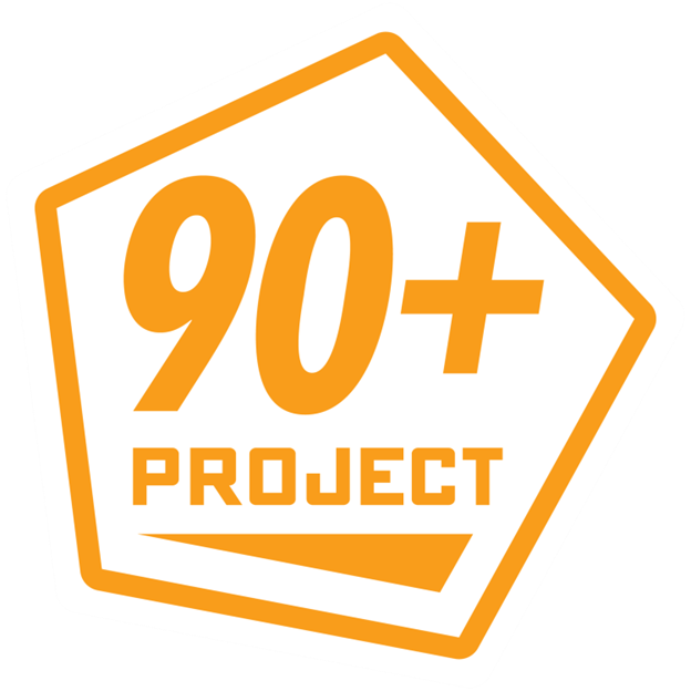 90 plus logo
