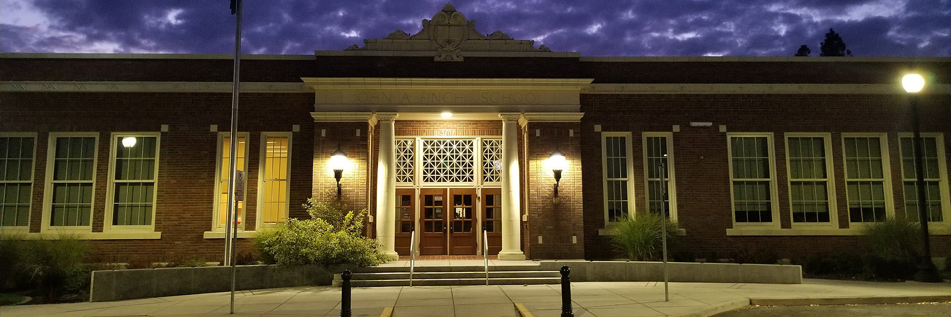 Front of Finch elementary