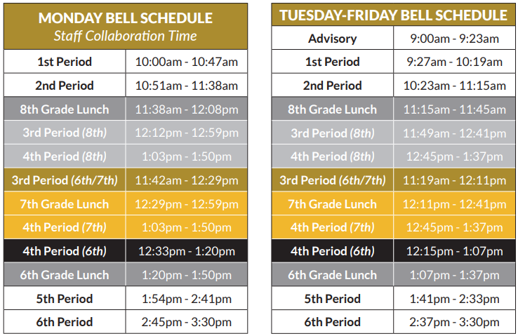 Bell Schedule