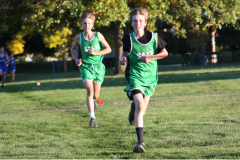 2 boys running