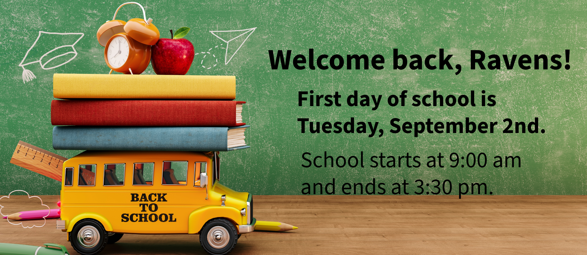 First Day of School is Sept. 2nd