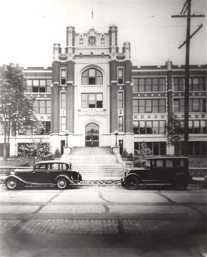 lewis and clark school building old photo