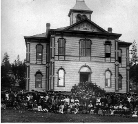 lewis and clark school building old photo