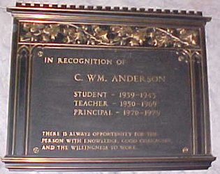 Principal Anderson Memorial