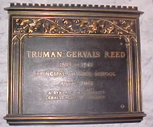 Principal Truman Gervais Reed Memorial