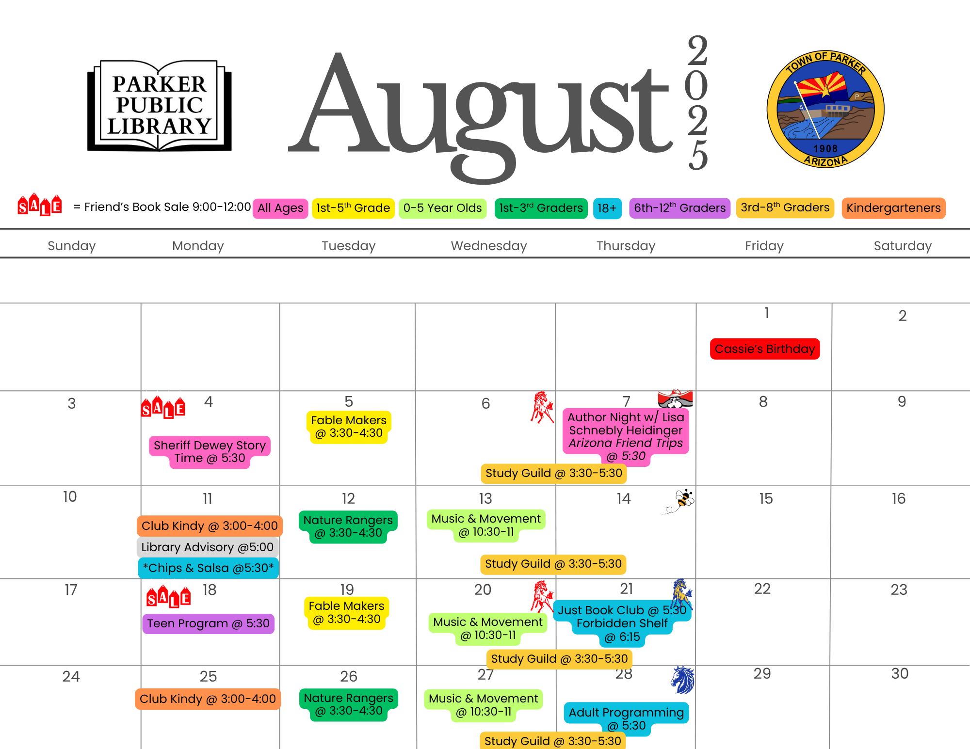 August Calendar