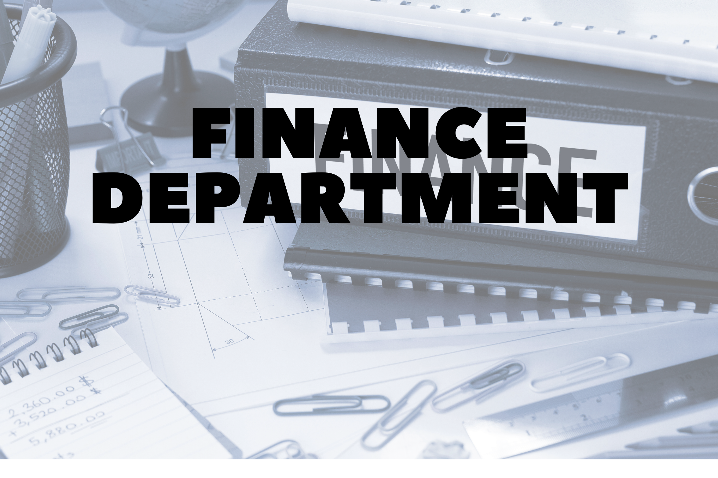 Finance Department Header