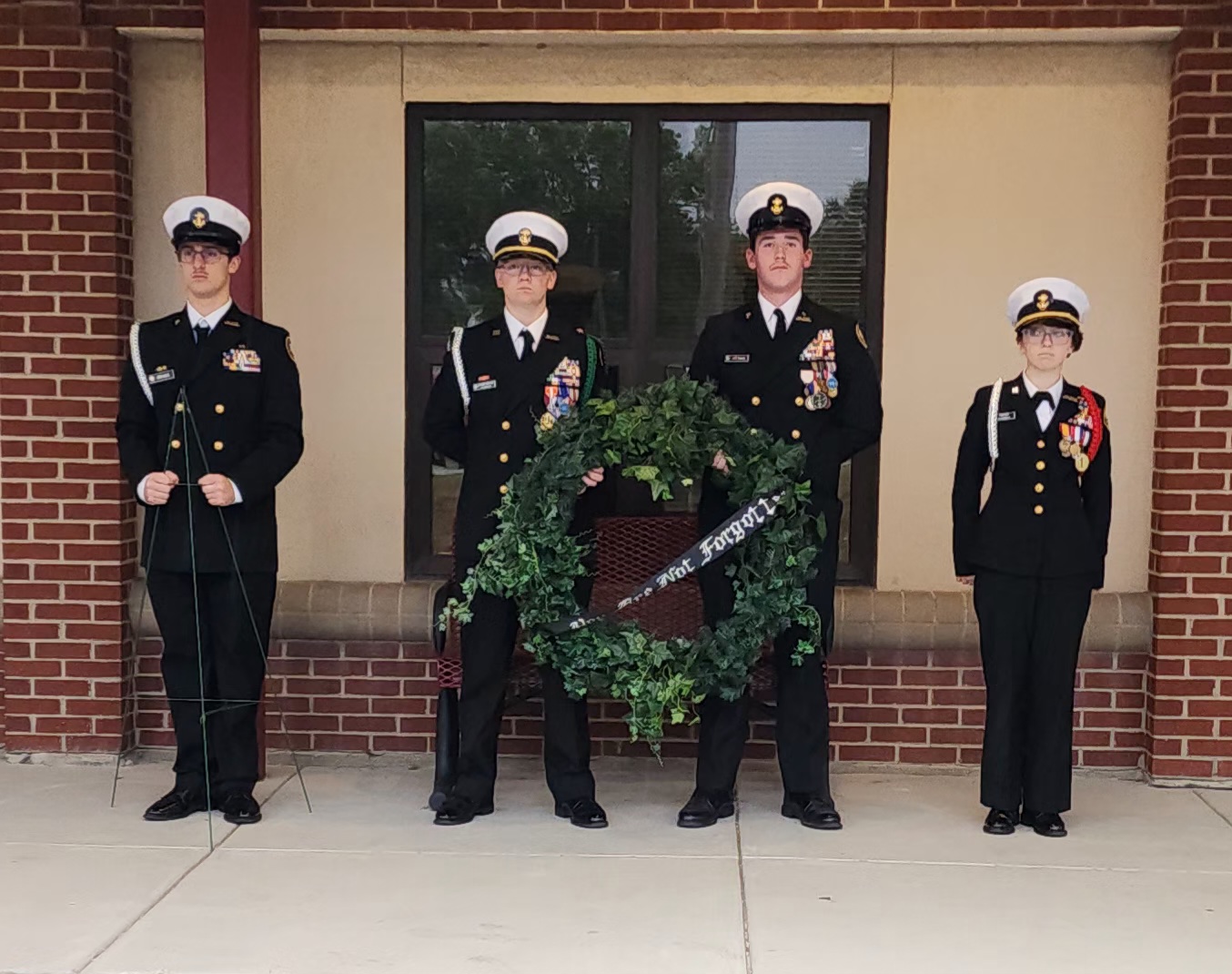 With Wreath