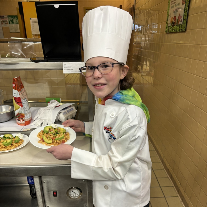 Congratulations to MACKENZIE CASTALDO (3rd grade at Packanack Elementary school) for winning the First Annual Future Chef Competition on March 27, 2024!