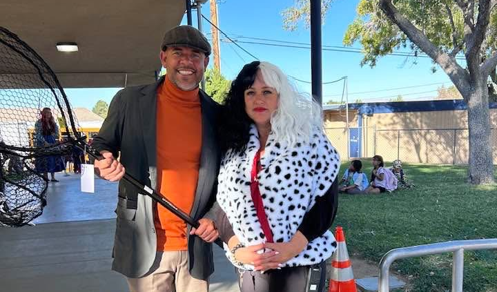 Mr. Portney and Mrs. Hamilton dressed up for our Fall Fest!