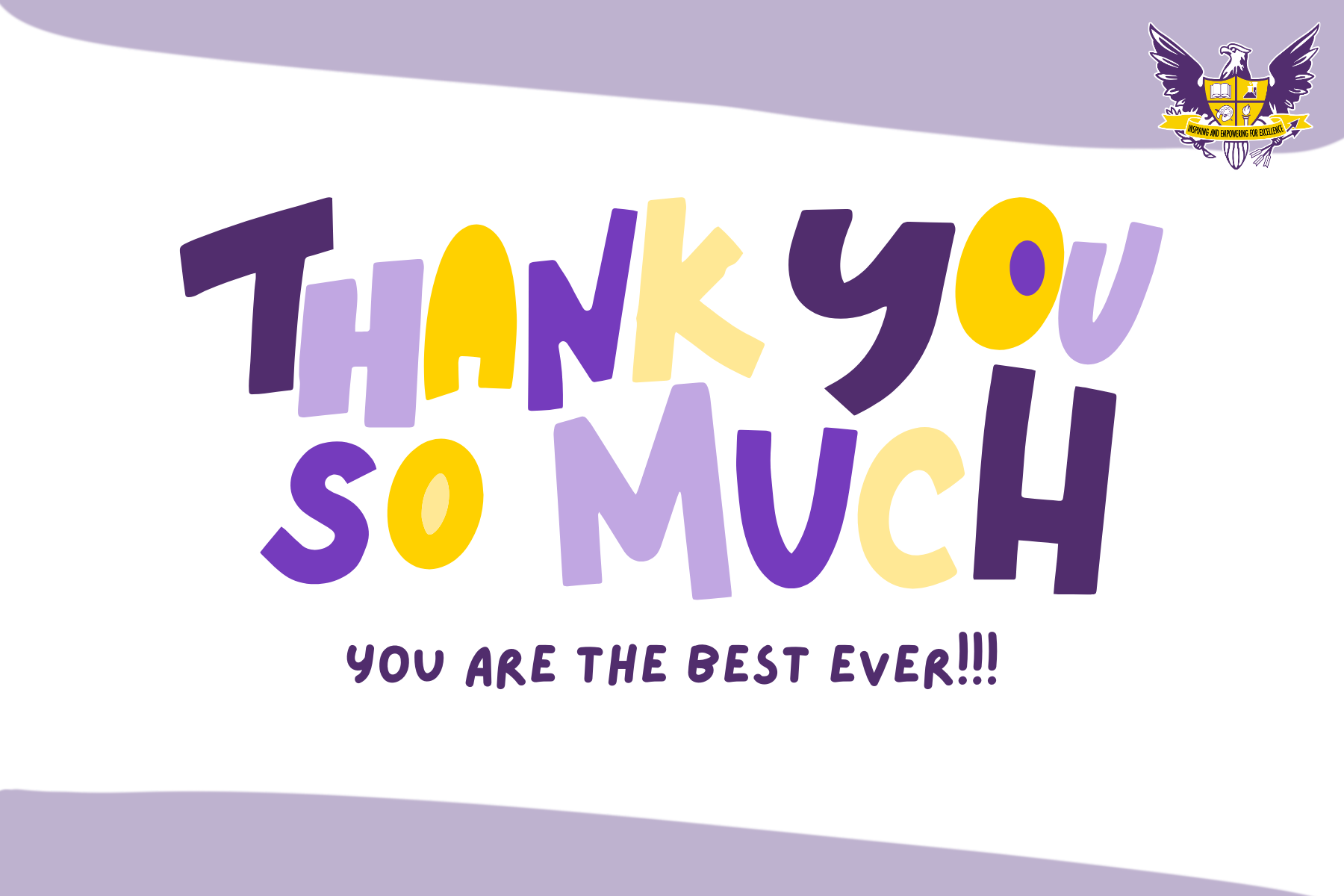e-card text: thank you so much you are the best ever 