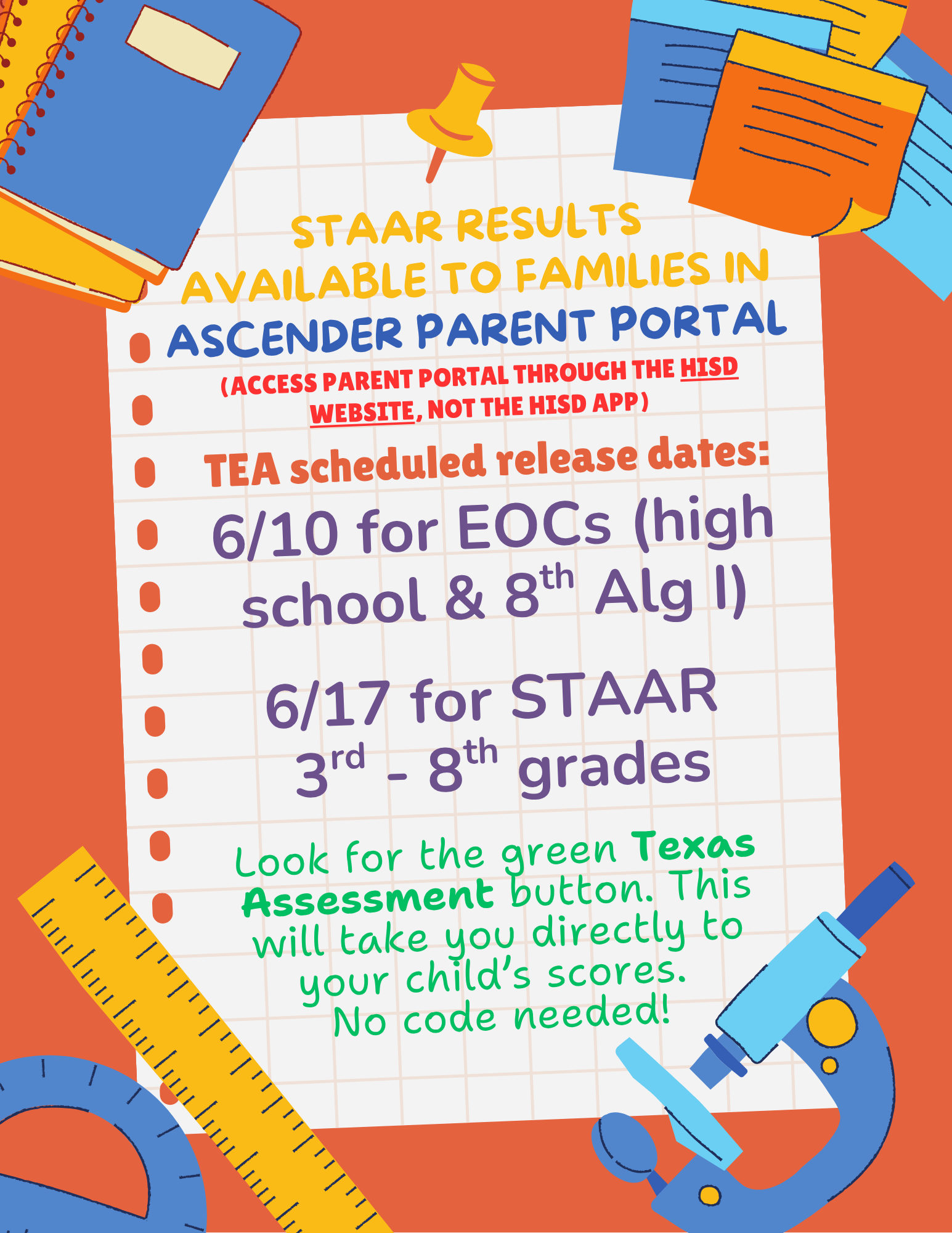 Spring 2025 STAAR Release to Parents