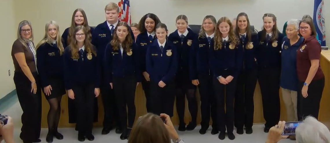 ACHS FFA Students Recognized at Board Meeting