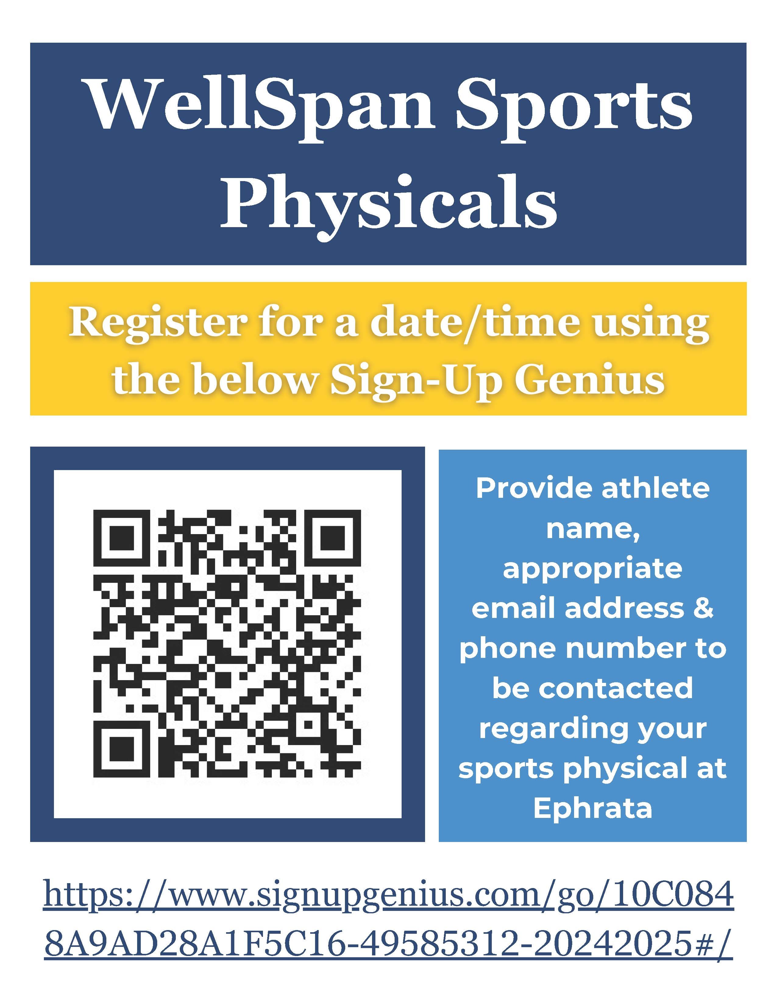 2024 Sports Physical Sign ups