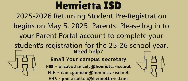 2025-2026 Returning Student Registration
