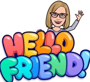 Cartoon teacher saying Hello