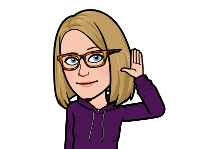 Cartoon teacher listening