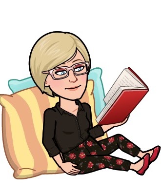 Cartoon teacher reading a book