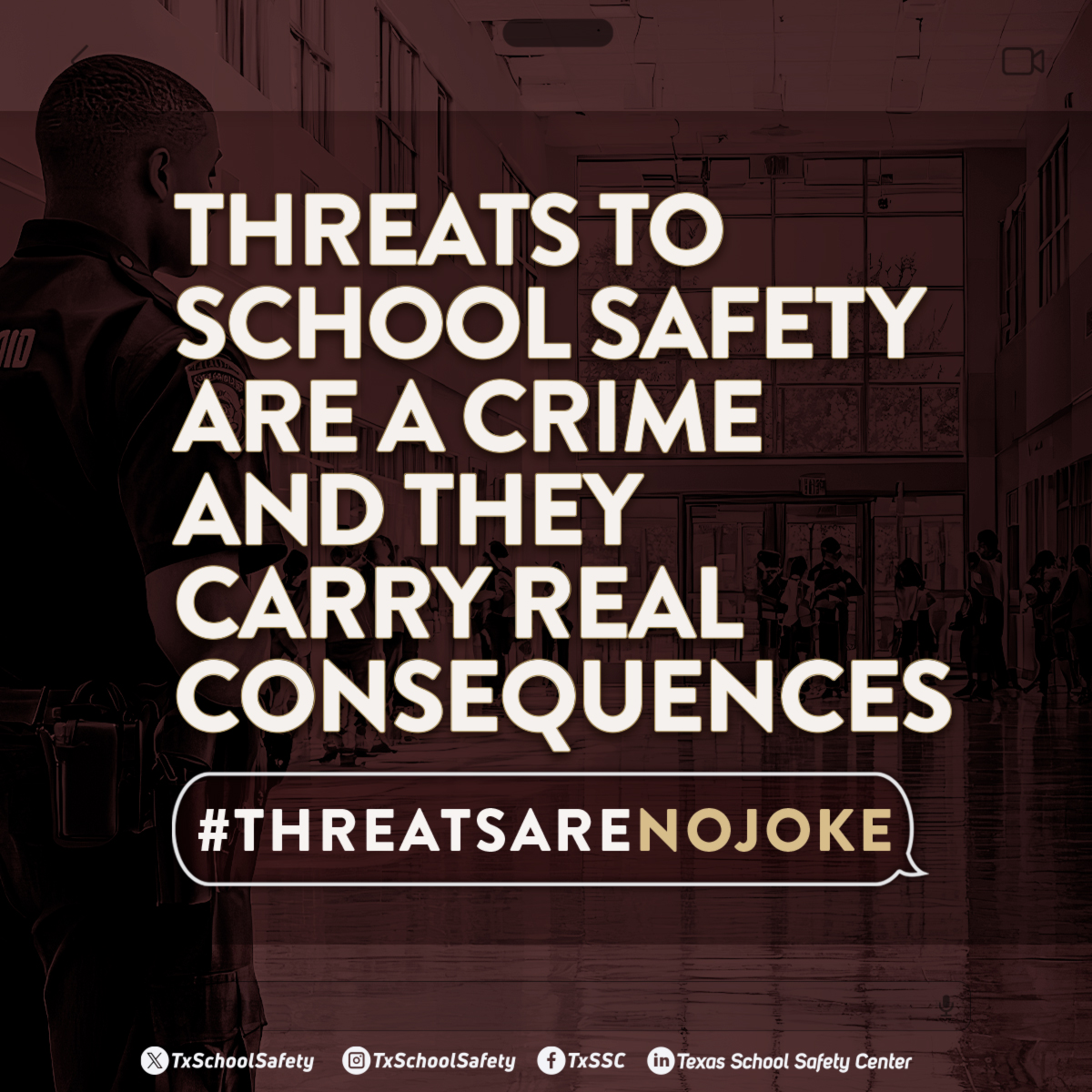threats to school safety are a crime and they carry real consequences