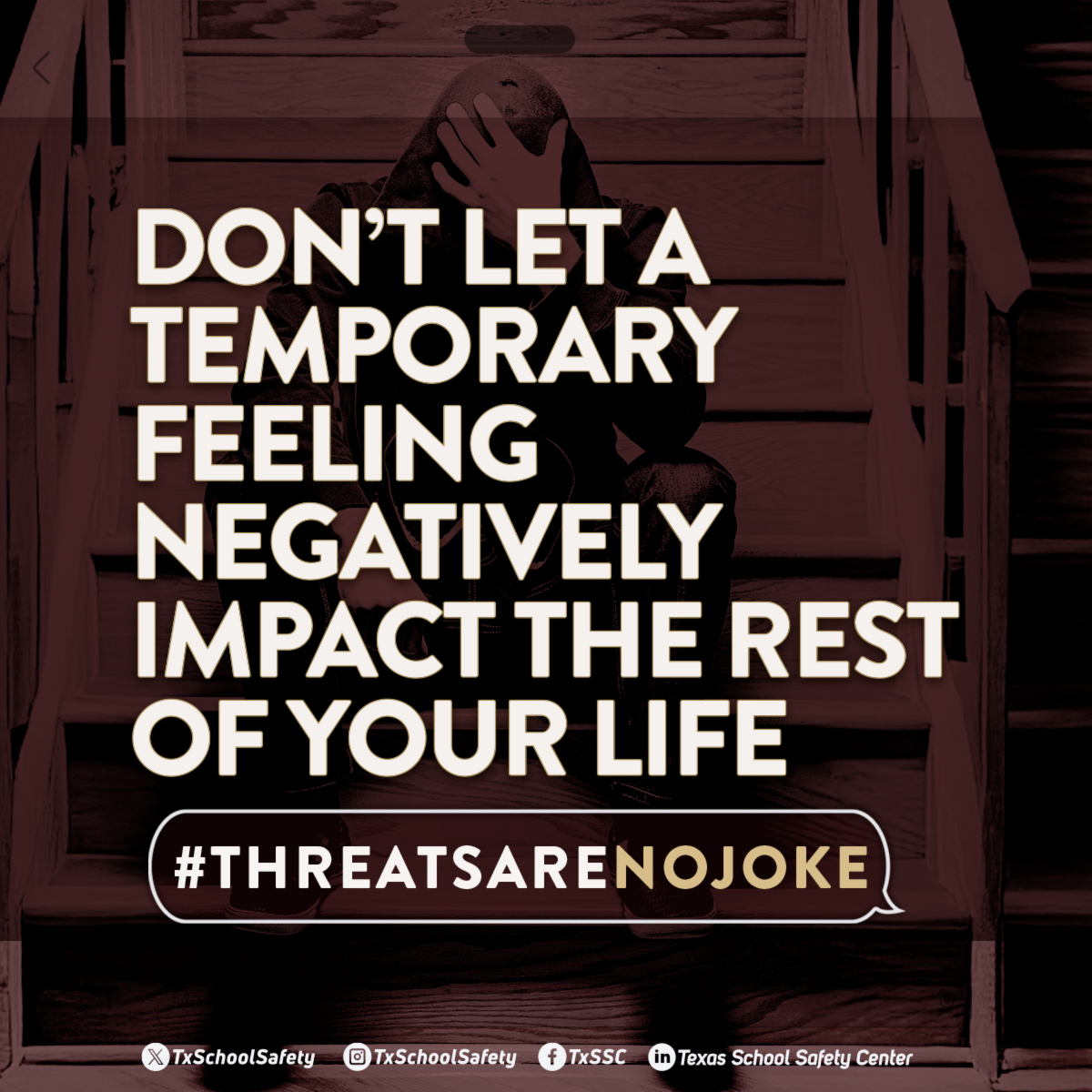 don't let a temporary feeling negatively impact the rest of your life