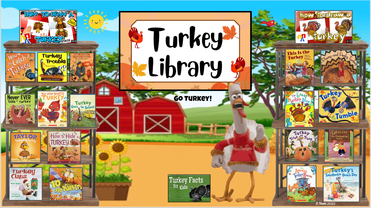November Virtual Library by Creative Teaching with Miss Hecht