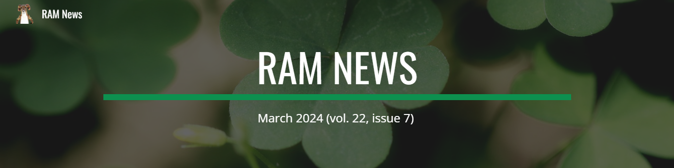 March Edition of RAM News