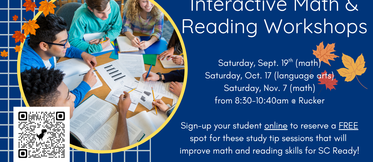 Saturday math and reading workshops