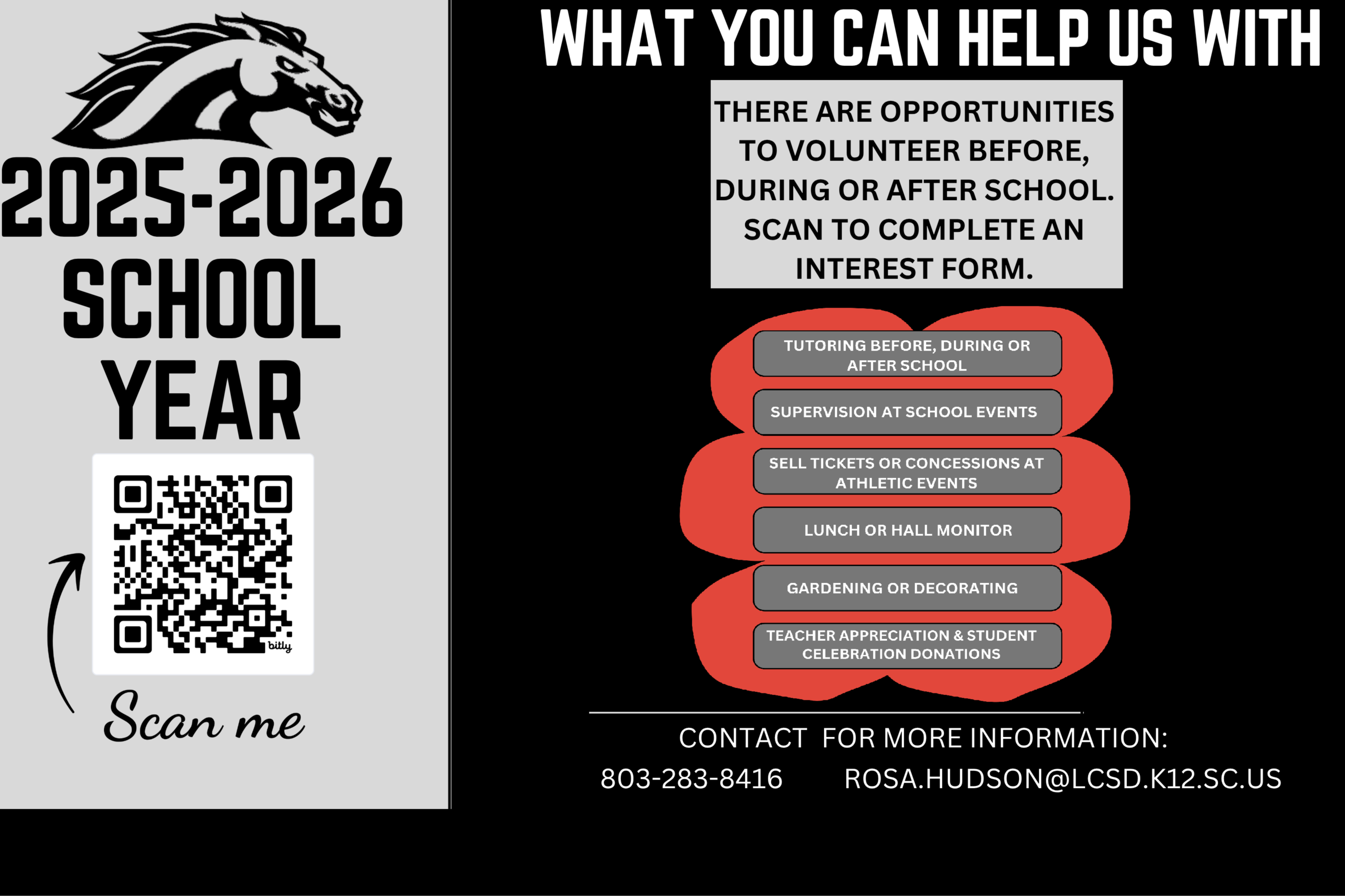 Volunteer Flyer with QR code