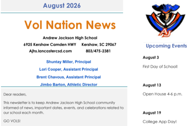 August Vol Nation News
