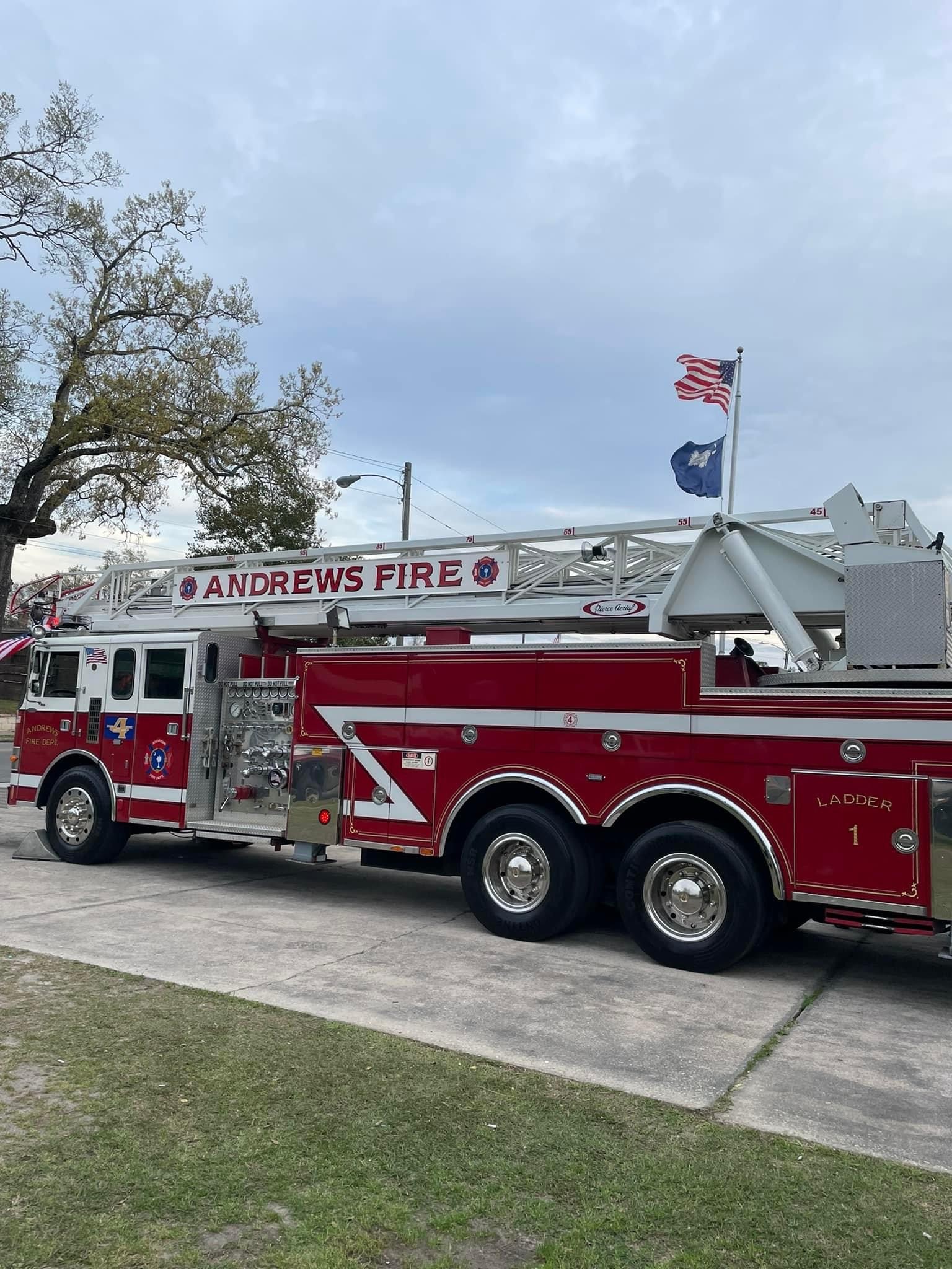 Andrews Fire Department Ladder Truck