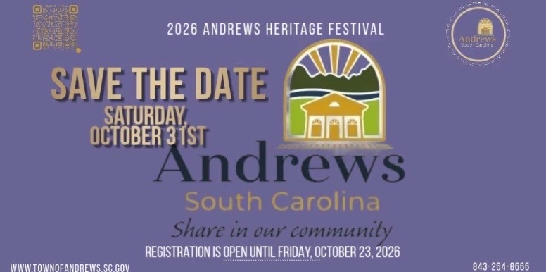 2026 Andrews Heritage Festival Save the Date