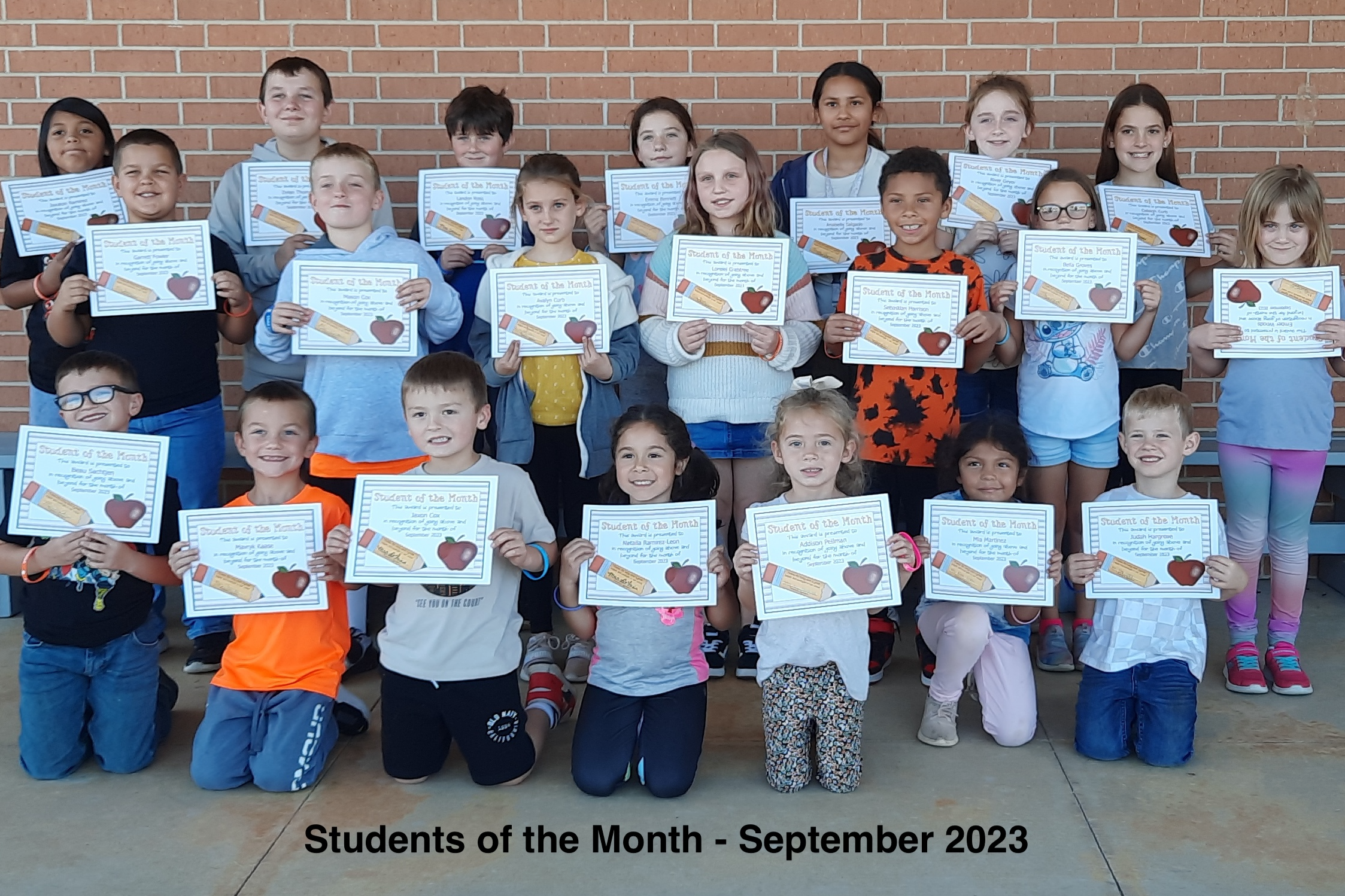 Students of the Month-Sept
