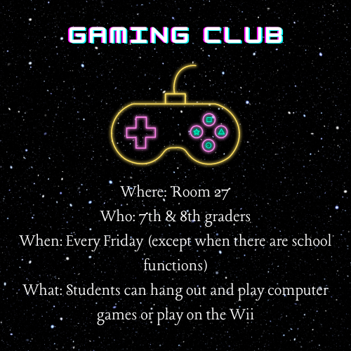 gaming club info