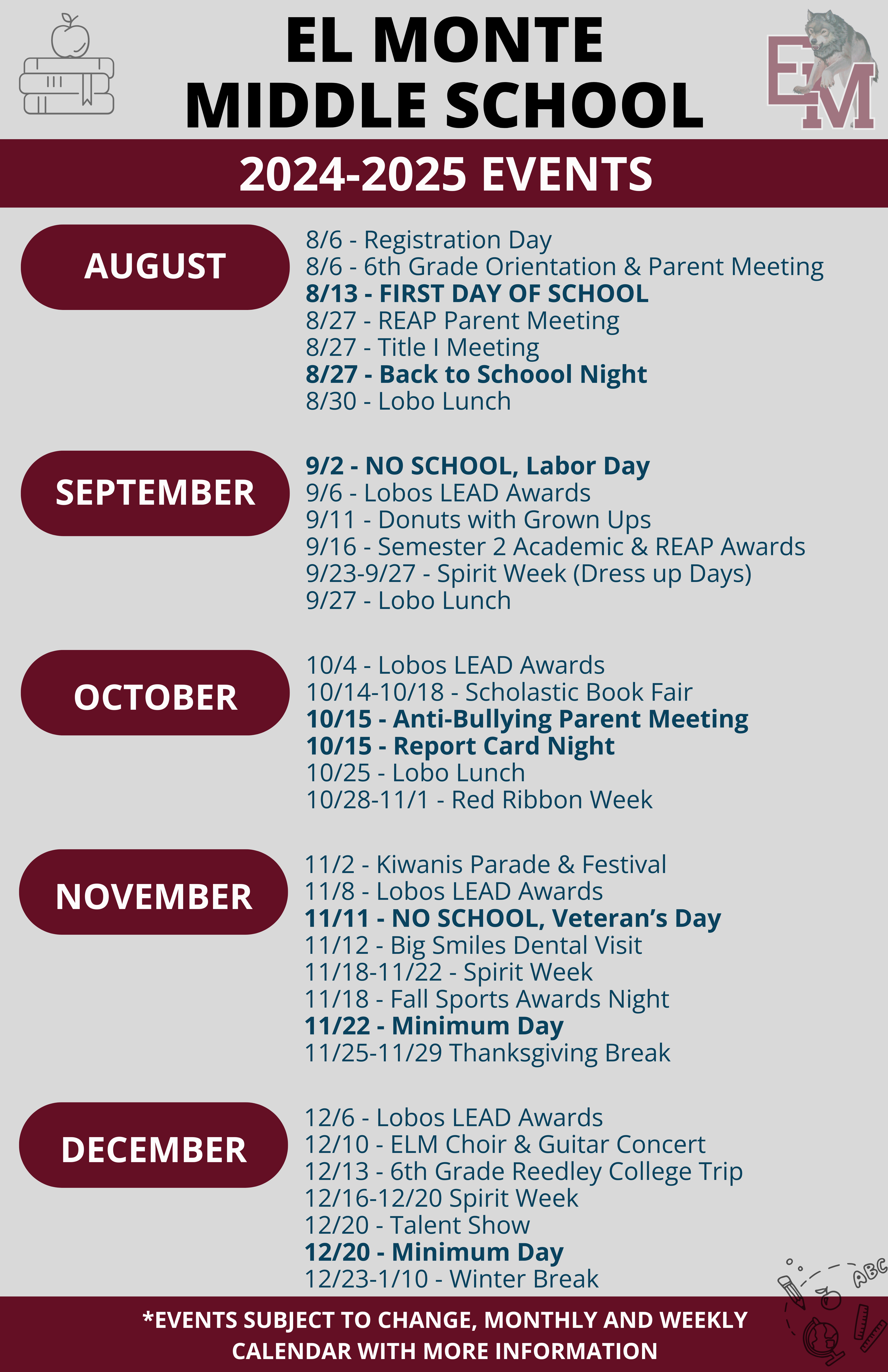 Fall Events