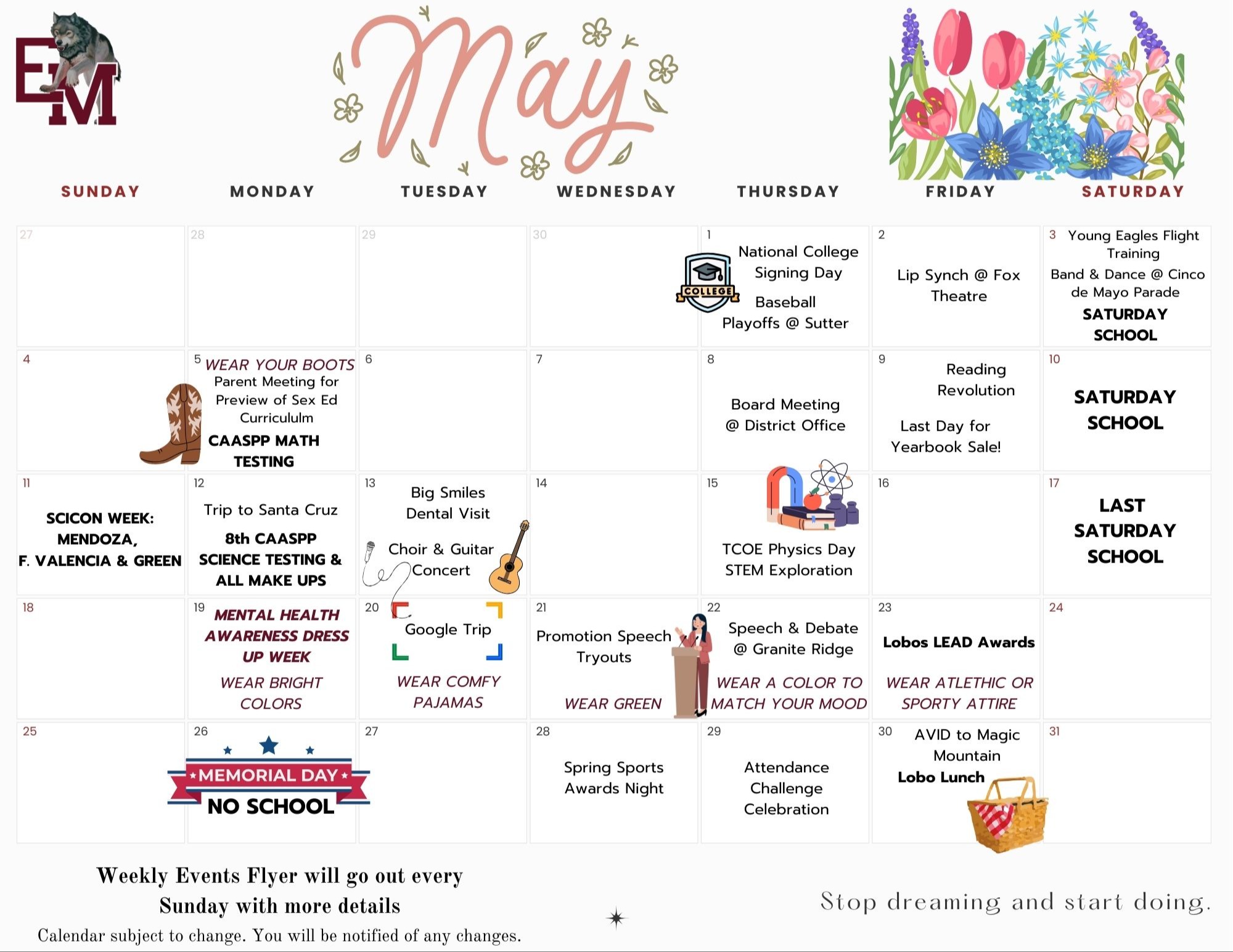 February's Calendar