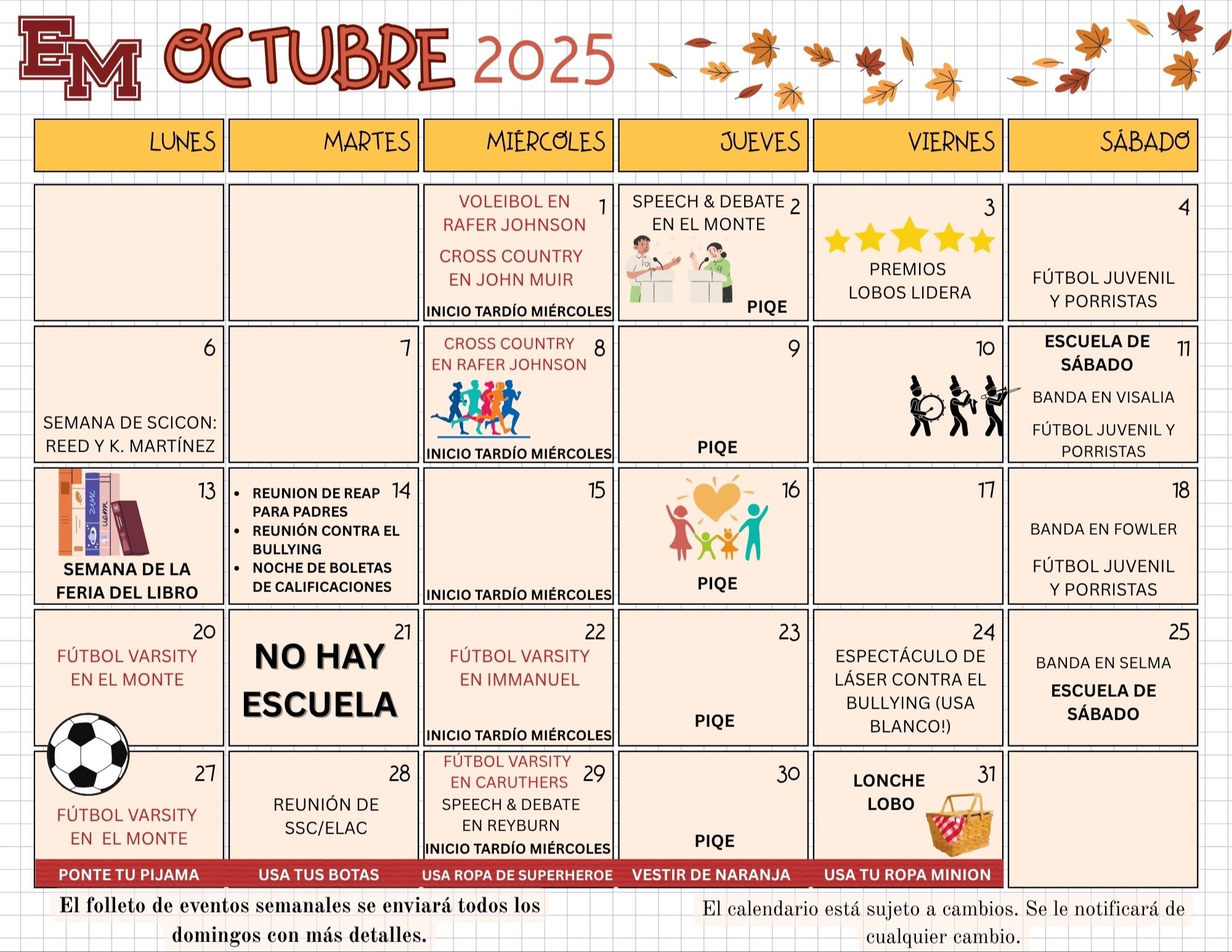 Calendario Mensual